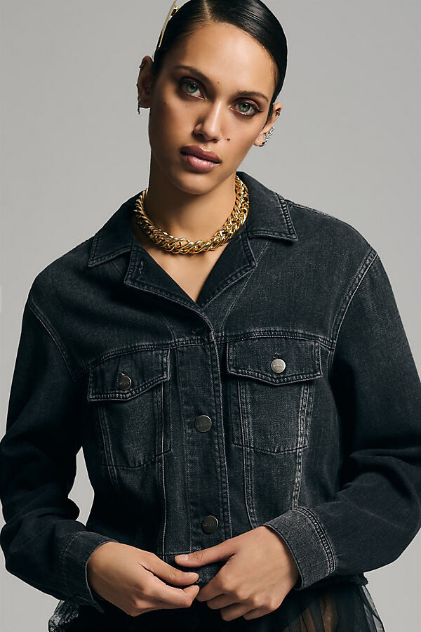 cut off jean jacket womens