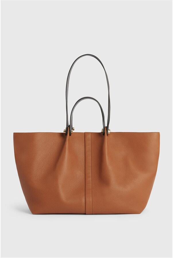 large tan shopper bag