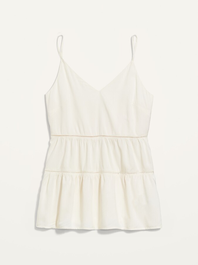 Old Navy Tiered LadderLace Cami Top for Women ShopStyle
