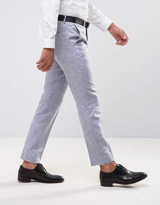 ONLY & SONS Skinny Suit Pants In Linen