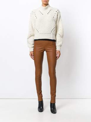 Arma textured skinny trousers