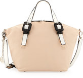 Thumbnail for your product : Charles Jourdan Jinx Leather Domed-Top Convertible Satchel/Shoulder Bag, Blush