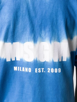MSGM tie-dye knotted T-shirt