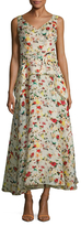 Thumbnail for your product : Carolina Herrera Silk Floral Printed A-Line Dress