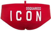 Thumbnail for your product : DSQUARED2 Icon Print Nylon Swim Briefs
