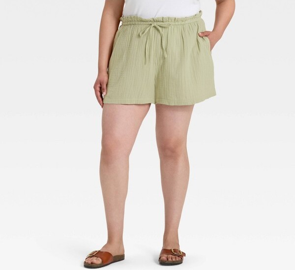 Universal Thread Women'sHigh-RisePull-OnShorts-UniversalThread™OliveGreenXXL