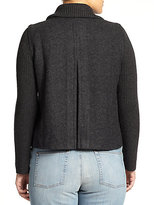 Thumbnail for your product : Eileen Fisher Eileen Fisher, Sizes 14-24 Ribbed-Detail Boxy Jacket