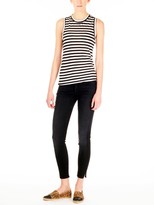 Thumbnail for your product : Mother Fashionably Late Vamp Skinny Ankle Slit Jean
