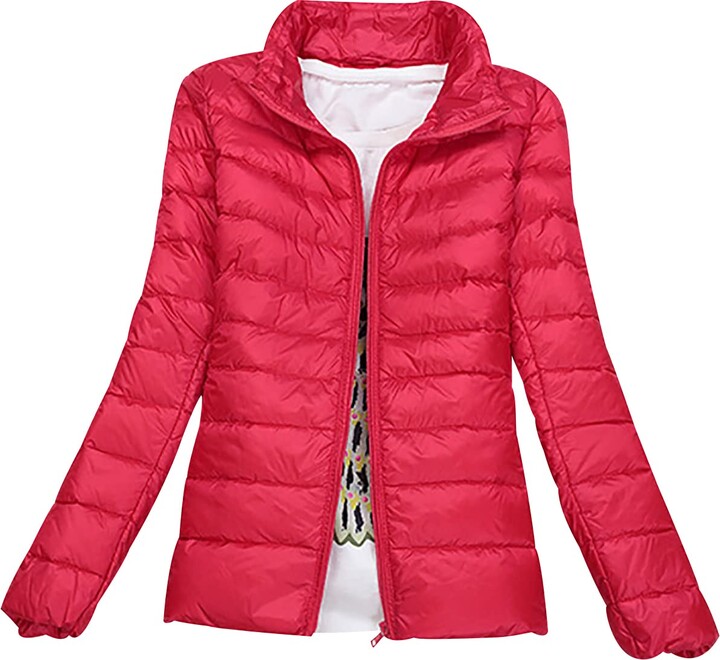 HAXNOHEY Lightweight Down Jacket Women Packable Puffer Jackets Women
