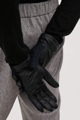 COS LEATHER AND WOOL GLOVES