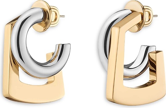 DEMARSON Tina Two-Tone Drop Earrings, 1.2L