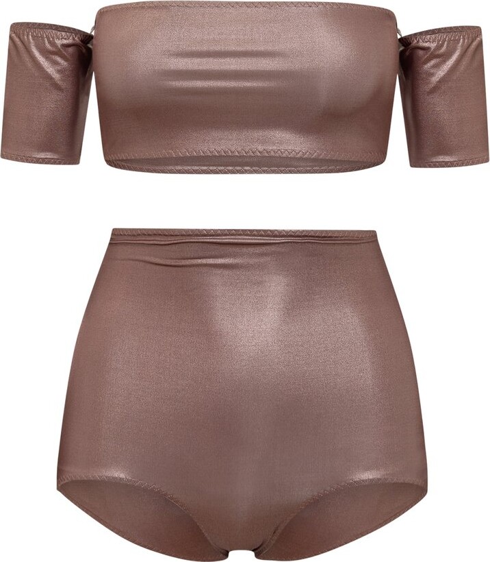 Alessandro Vigilante Off-Shoulder Activewear Set