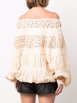 Thumbnail for your product : Mes Demoiselles Embroidered Off Shoulder Blouse