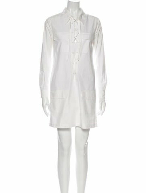 Equipment Mini Dress White ShopStyle