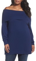 Thumbnail for your product : Sejour Plus Size Women's Convertible Neck Sweater