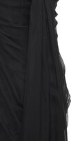 Thumbnail for your product : Alexander McQueen Draped Silk Chiffon Long Dress