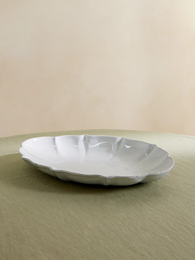 Astier De Villatte - Drapé Ceramic Platter - White