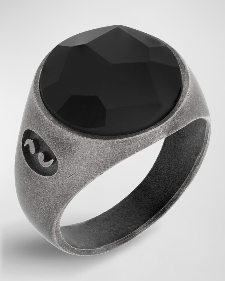 Amazon.com: Natural Black Onyx Ring, Mens Signet Ring Silver, Statement Pinky  Ring for Men, Wedding Men's Ring, Engagement Gift Band Ring, Ring for Dad :  Handmade Products