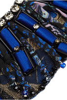 Thumbnail for your product : Etro Embroidered silk and crystal necklace