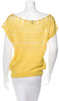 Thumbnail for your product : M Missoni Knit Chervon Off The Shoulder Top