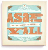 Thumbnail for your product : Asap DENY Designs 'Anderson Design Group As Southern As Possible' Canvas Wall Art
