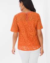 Thumbnail for your product : Chico's Chicos Foiled Lace Top