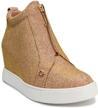 nike gold wedge sneakers for sale