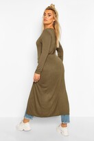 Thumbnail for your product : boohoo Plus Front Split Maxi Top