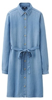 Thumbnail for your product : Uniqlo WOMEN Denim Long Sleeve Dress