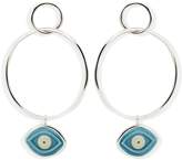 Thumbnail for your product : Vintouch Italy - Evil Eye Hoop Earrings