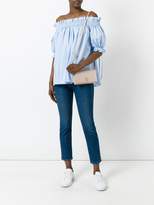 Thumbnail for your product : Alexander McQueen off-the-shoulder smocked blouse