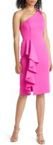 Thumbnail for your product : Eliza J One-Shoulder Ruffle Scuba Dress