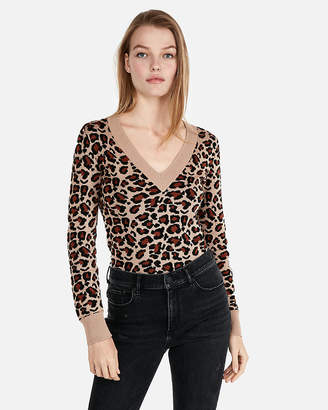 express leopard sweater