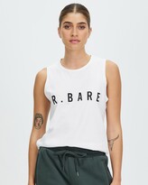 Thumbnail for your product : Running Bare Women's White Muscle Tops - Easy Rider Muscle Tank