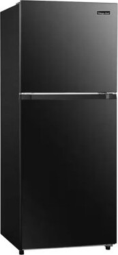 Magic Chef 10.1-cu. ft. Refrigerator with Top Freezer in Platinum Steel