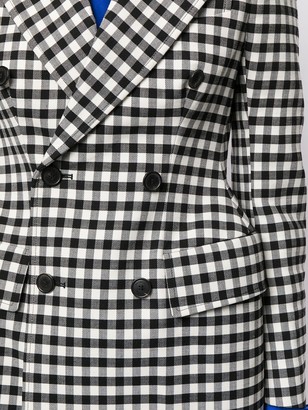 Balenciaga Pre-Owned Hourglass gingham check double-breasted blazer