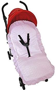 Maclaren Broderie Anglaise Seat Liner Cover Compatible with Buggy Pushchair - Pink