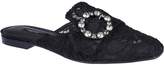 Thumbnail for your product : Dolce & Gabbana Lace Buckle Slippers
