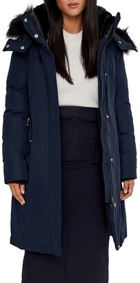 noize nicole faux fur trim parka
