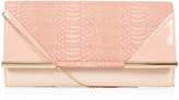 Thumbnail for your product : New Look Faux Snake Patent Corner Clutch
