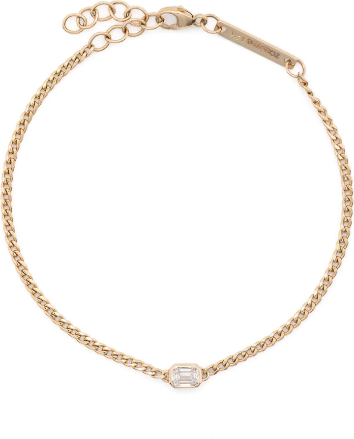 Zoë Chicco 14kt Yellow Gold Diamond Chain Bracelet