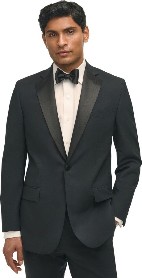 Brooks Brothers B by Men's Classic-Fit Wool Blend Tuxedo Suit Separates Jacket