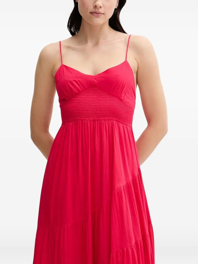 Hoss Intropia April smocked tiered maxi dress