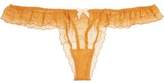 Thumbnail for your product : Eberjey Michaela Low-Rise Ruffled Stretch-Lace Thong