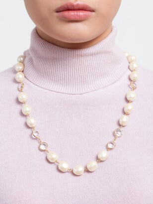 Buy Givenchy Vintage Faux Pearl and Faux Gemstone Gold Tone Spacer Necklace  1960s Signed Online in India - Etsy