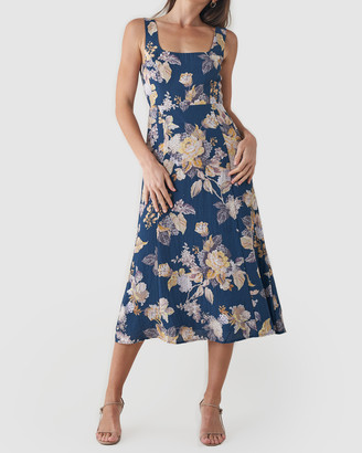 Amelius Women's Multi Floral Dresses - La Seyne Linen Dress