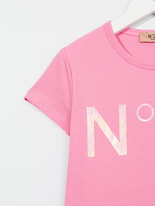 No21 Kids logo print T-shirt
