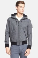 Thumbnail for your product : Stone Island Water Resistant Hooded Wool Blend Jacket