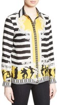 Thumbnail for your product : Versace Women's Catwalk Print Silk Blouse