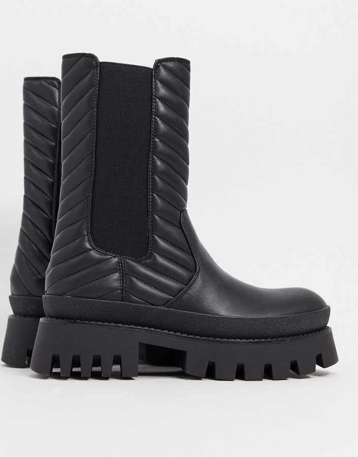 bershka stretch ankle boot